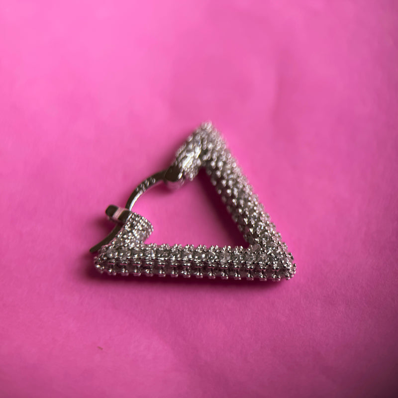 Vertex pavé earrings