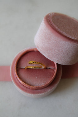 The velvet ring box